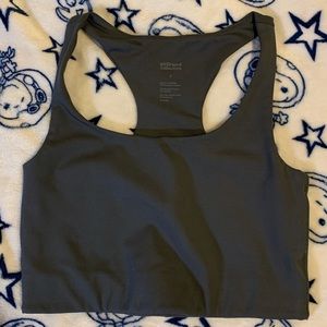 size s girlfriend collective paloma bra in smoke